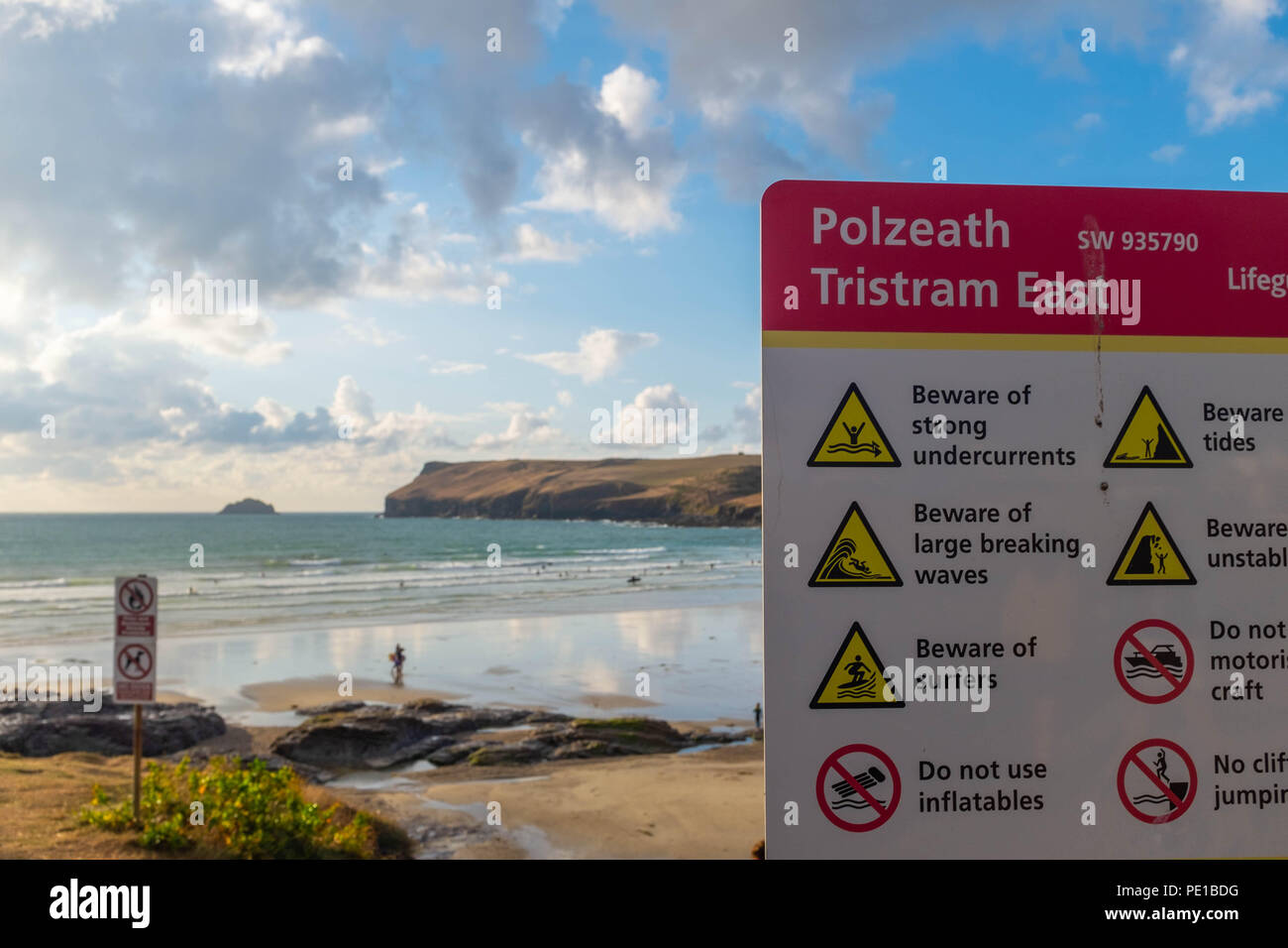 Polzeath Strand, Cornwall, UK Stockfoto