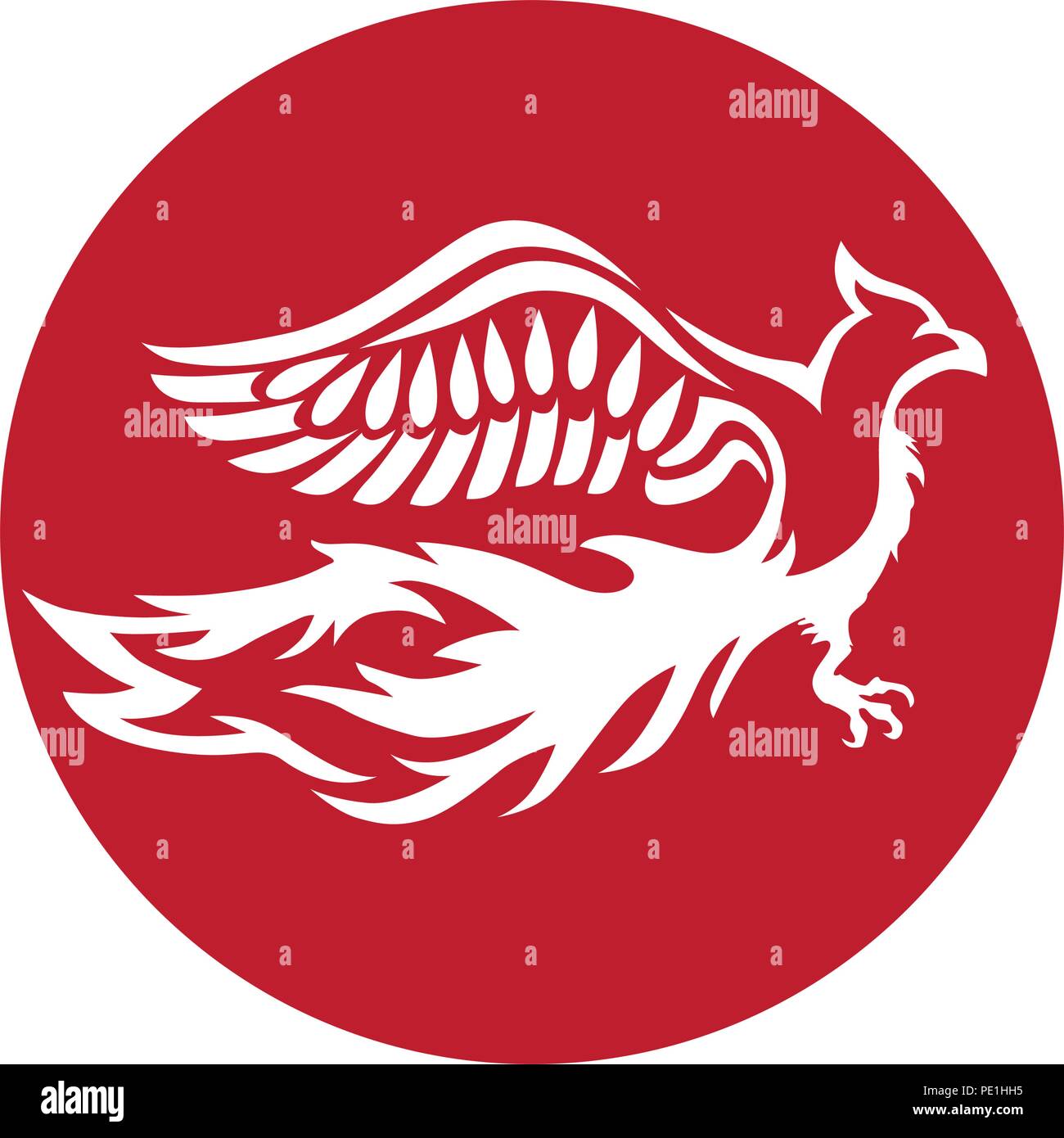 Vogel Phönix, abstrakten Stock Vektor