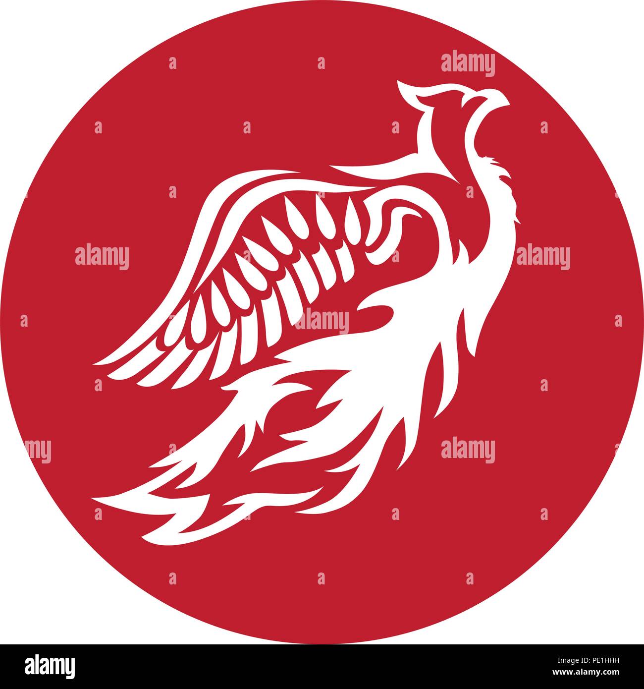 Vogel Phönix, abstrakten Stock Vektor