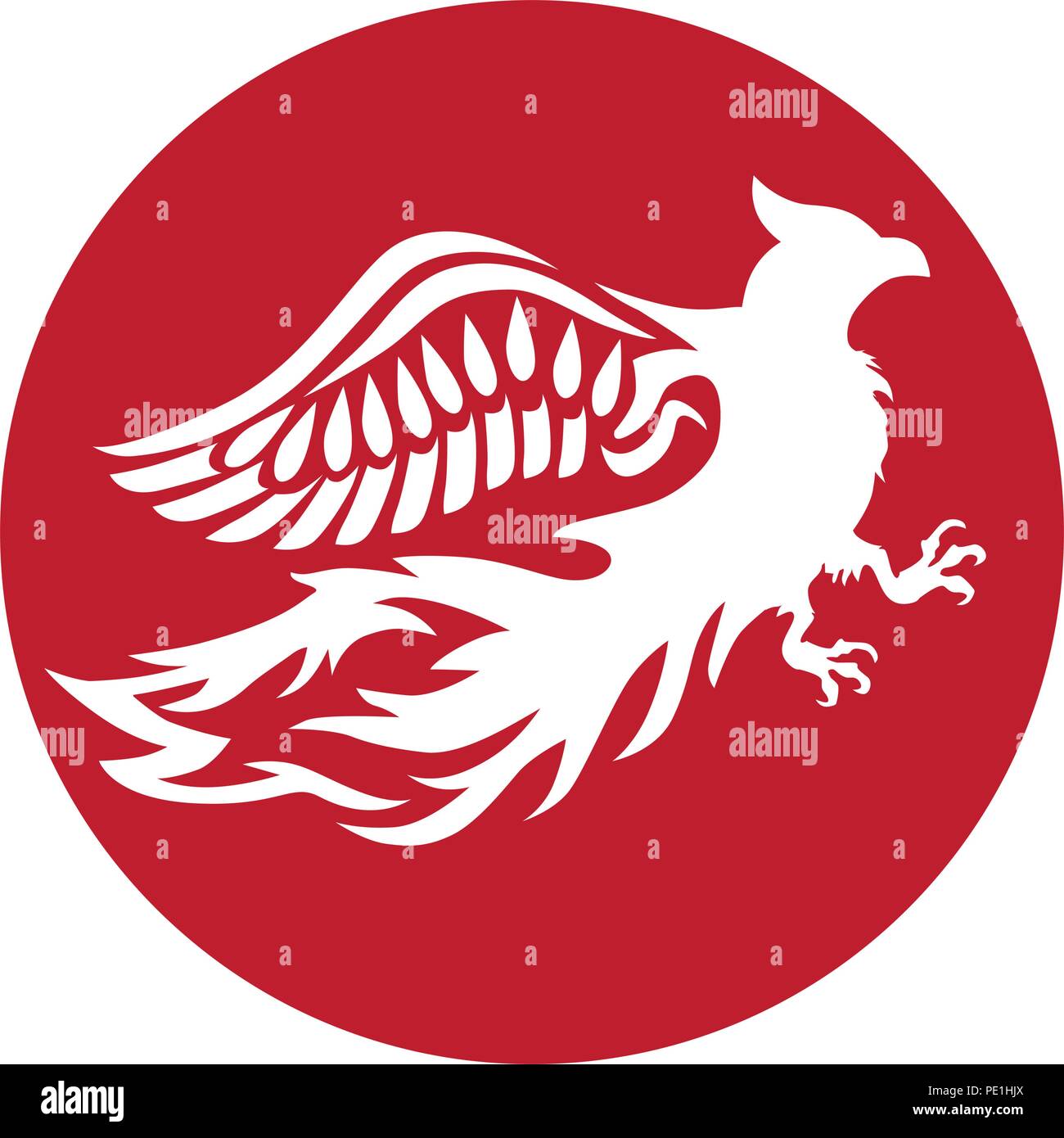 Vogel Phönix, abstrakten Stock Vektor