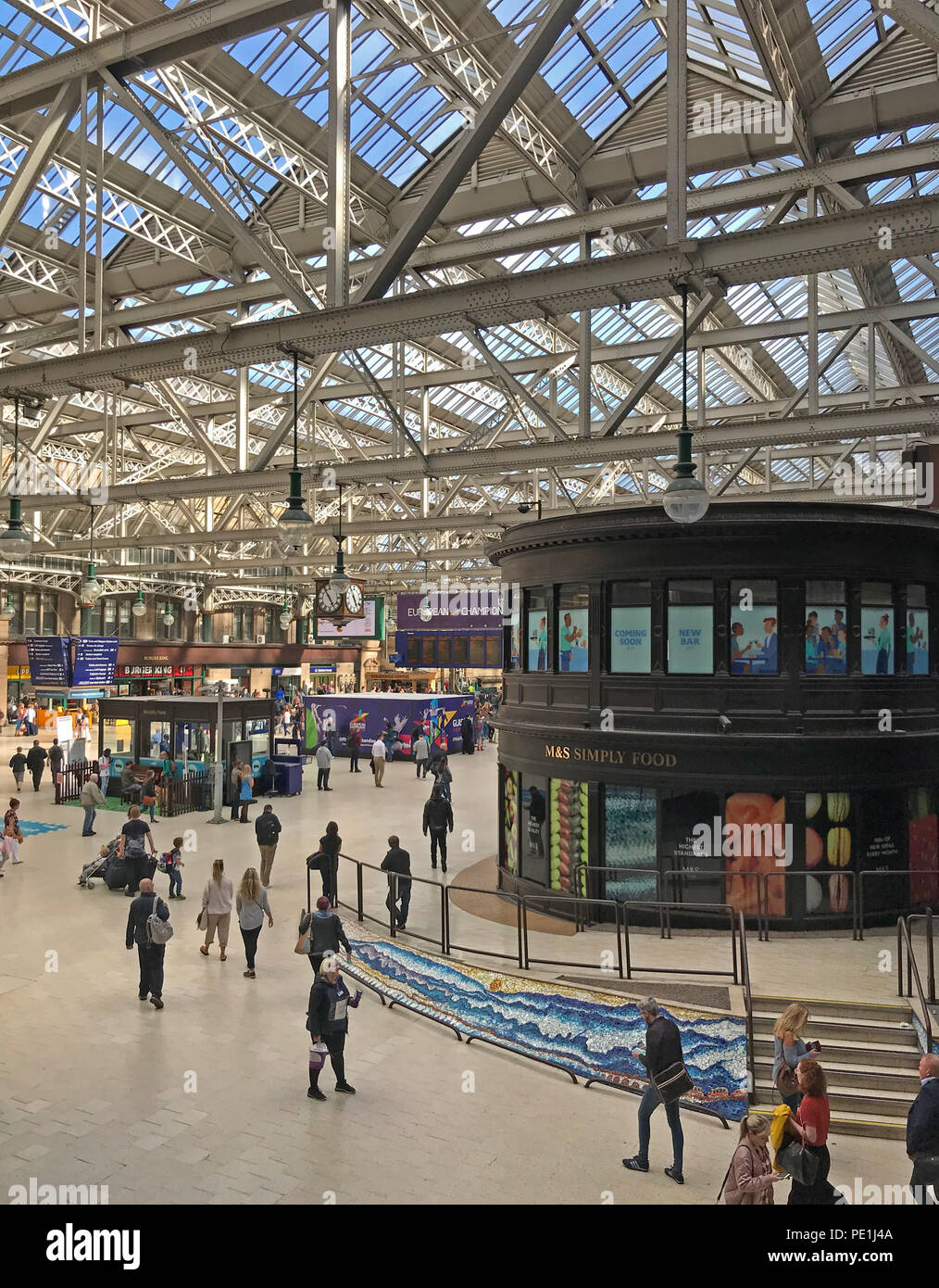 Glasgow Central Bahnhof, Gordon Street, Glasgow, Schottland, Großbritannien Stockfoto