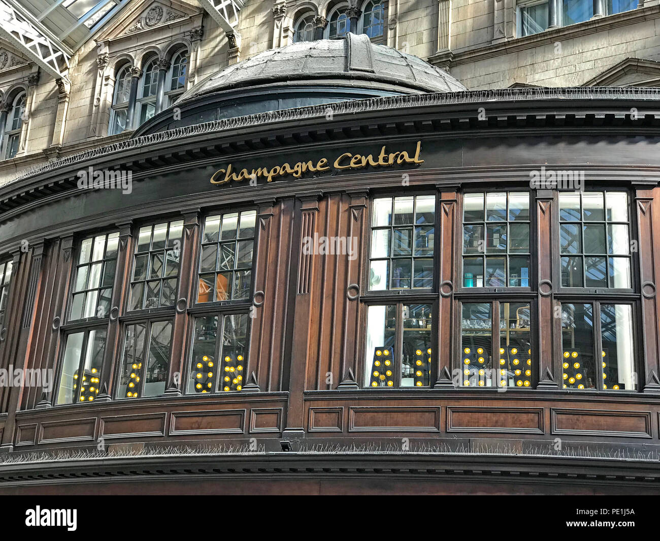 Champagner zentrale Bar, Gordon St, Glasgow, Schottland Großbritannien Stockfoto