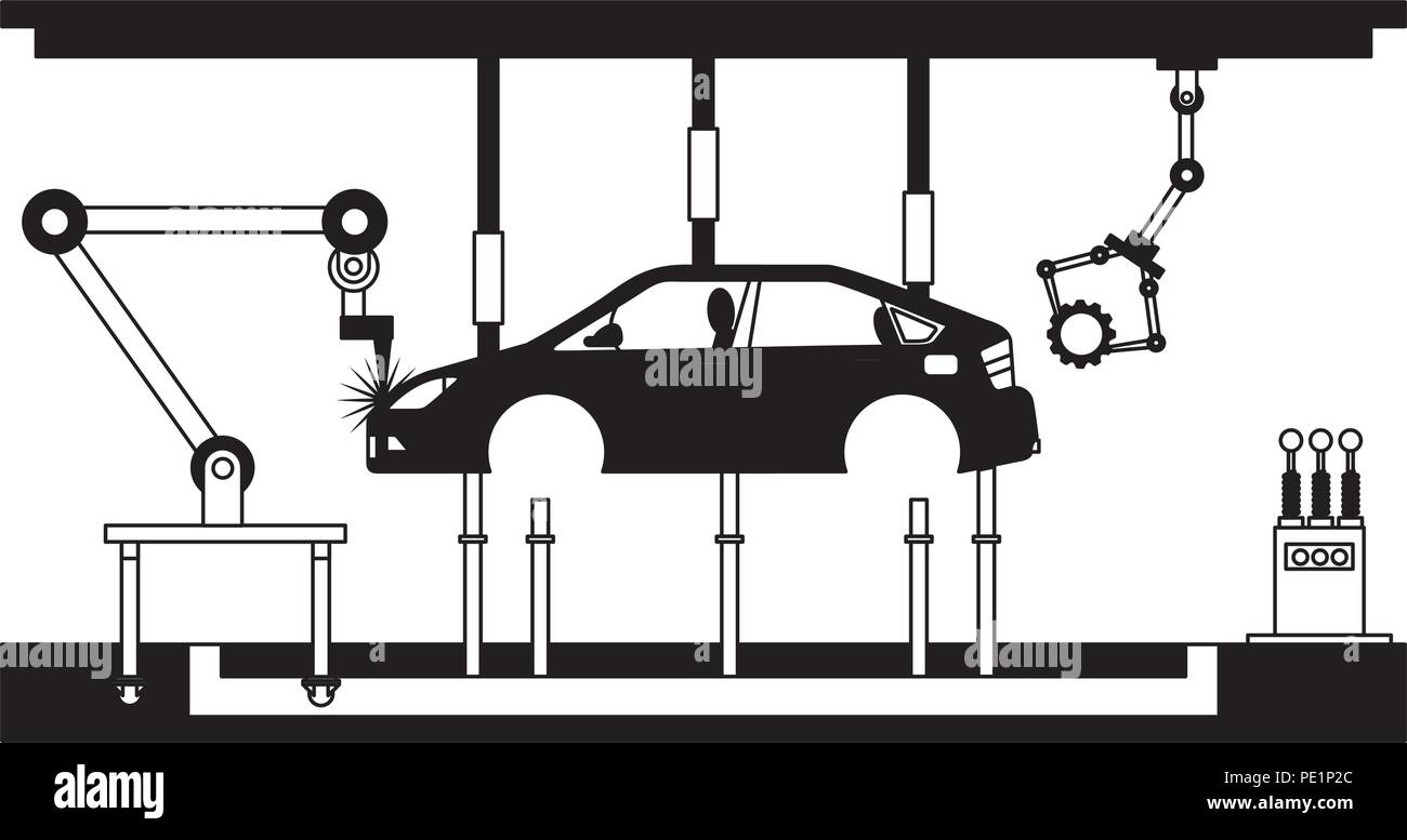 Auto- maschine Symbol Stock Vektor