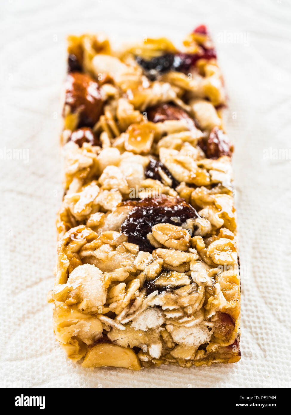 Obst & Mutter trail Mix bar Makro Stockfoto