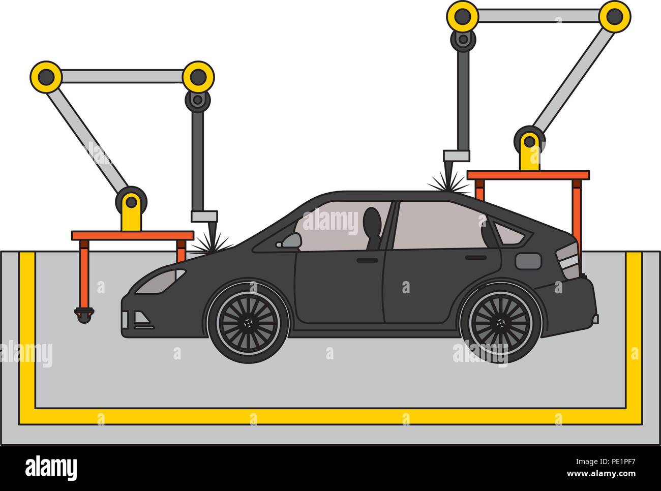 Auto- maschine Symbol Stock Vektor