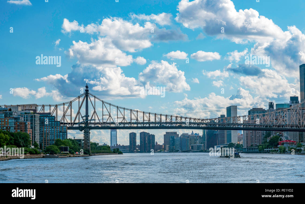 Roosevelt Island Bridge Stockfoto