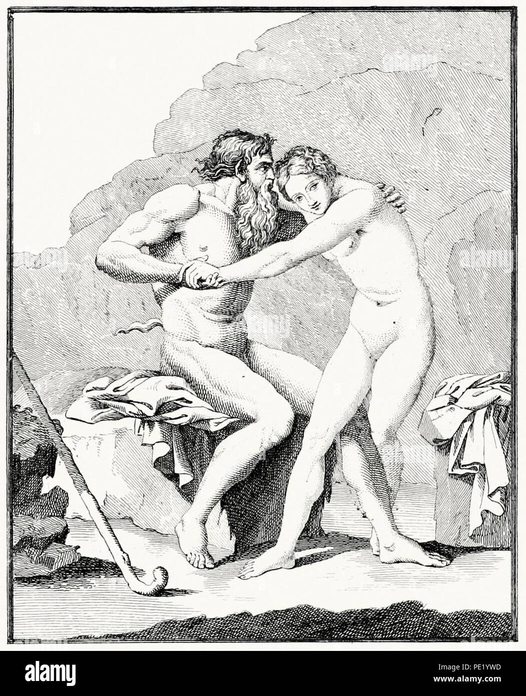 Antiquités d ‥ 99 Herculanum Vol.1 - Tommaso Piroli (1804). Stockfoto