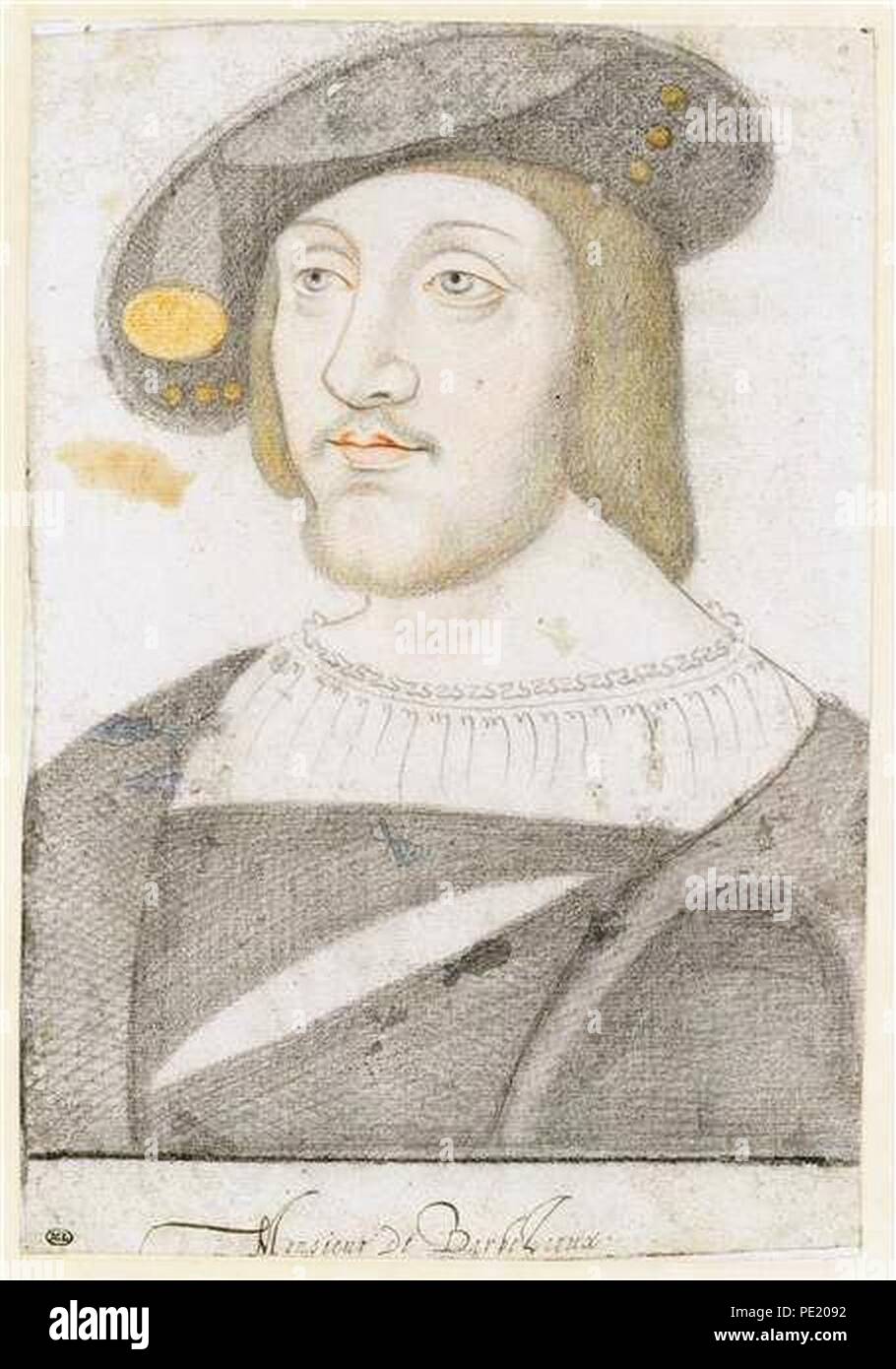 Antoine de la Rochefoucauld, Seigneur de Barbezieux, général des galères. Stockfoto