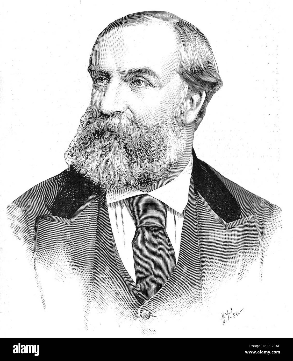 Antoine d'Orléans - l'Abbildung 8 février 1890. Stockfoto