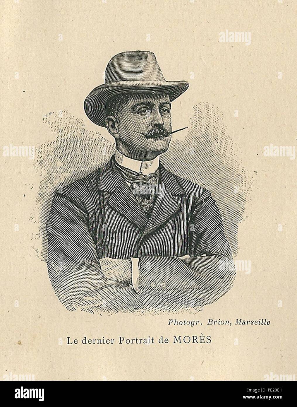 Antoine Morès-A08. Stockfoto