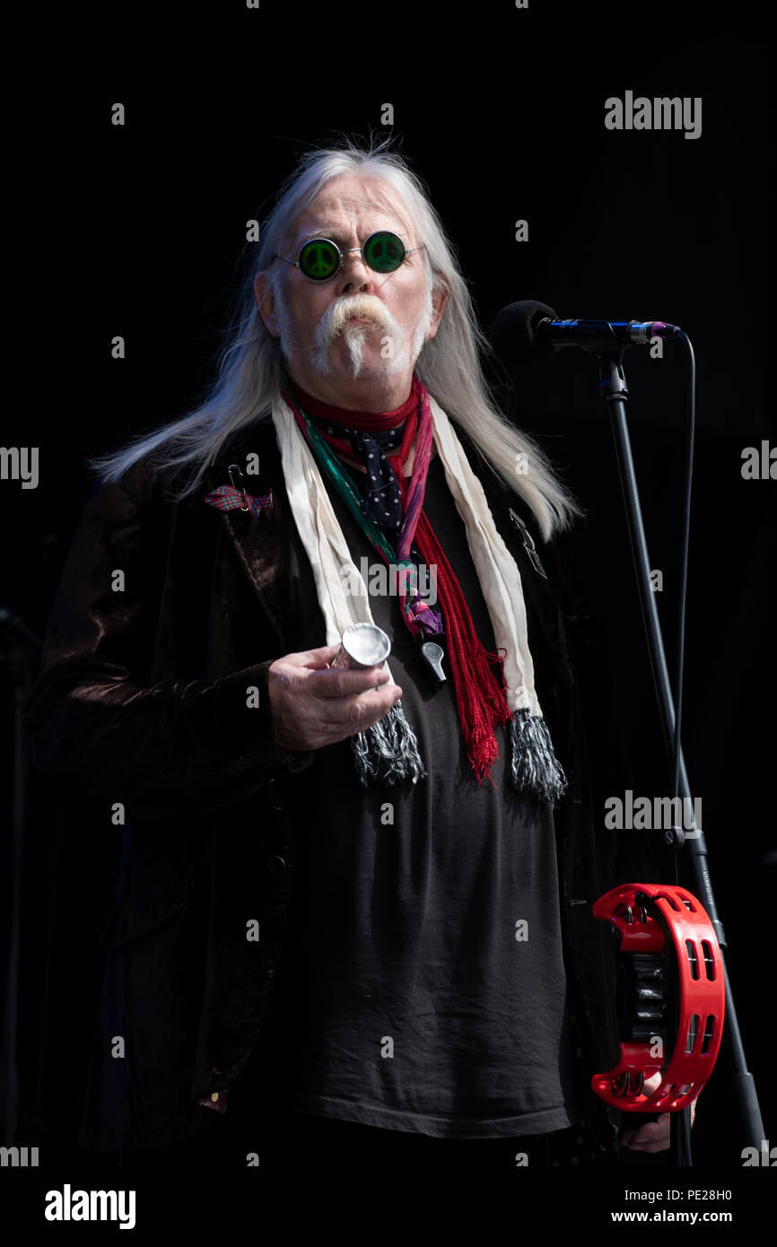 Sunderland, Großbritannien. 11. August 2018. Die blockheads Sänger Derek die Auslosung am Kubix festival Sunderland, August 11 2018 Credit: Peter Reed/Alamy Live News Credit: Peter Reed/Alamy leben Nachrichten Stockfoto