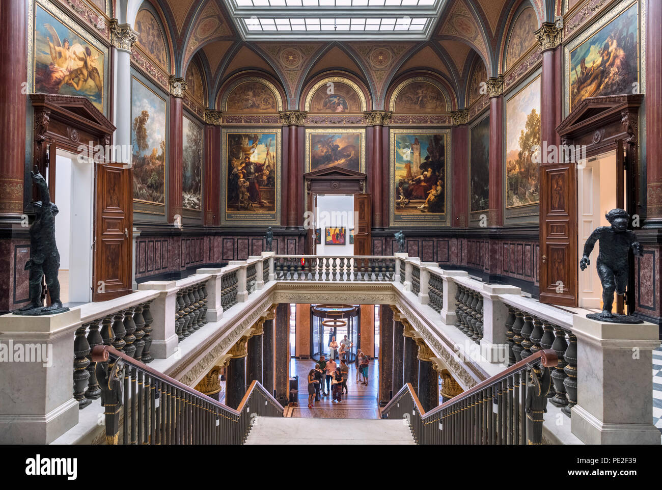 Innenraum der Kunsthalle Hamburg (Hamburger Kunsthalle), Art Museum in