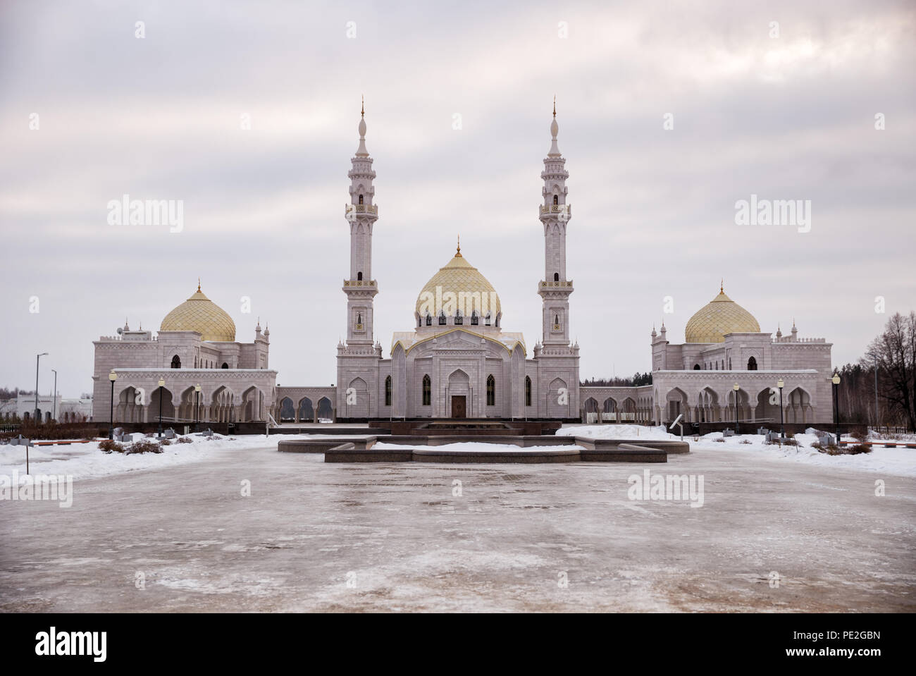 Neue Kathedrale Moschee (Weiße Moschee) in Bolgar, Russland Stockfoto