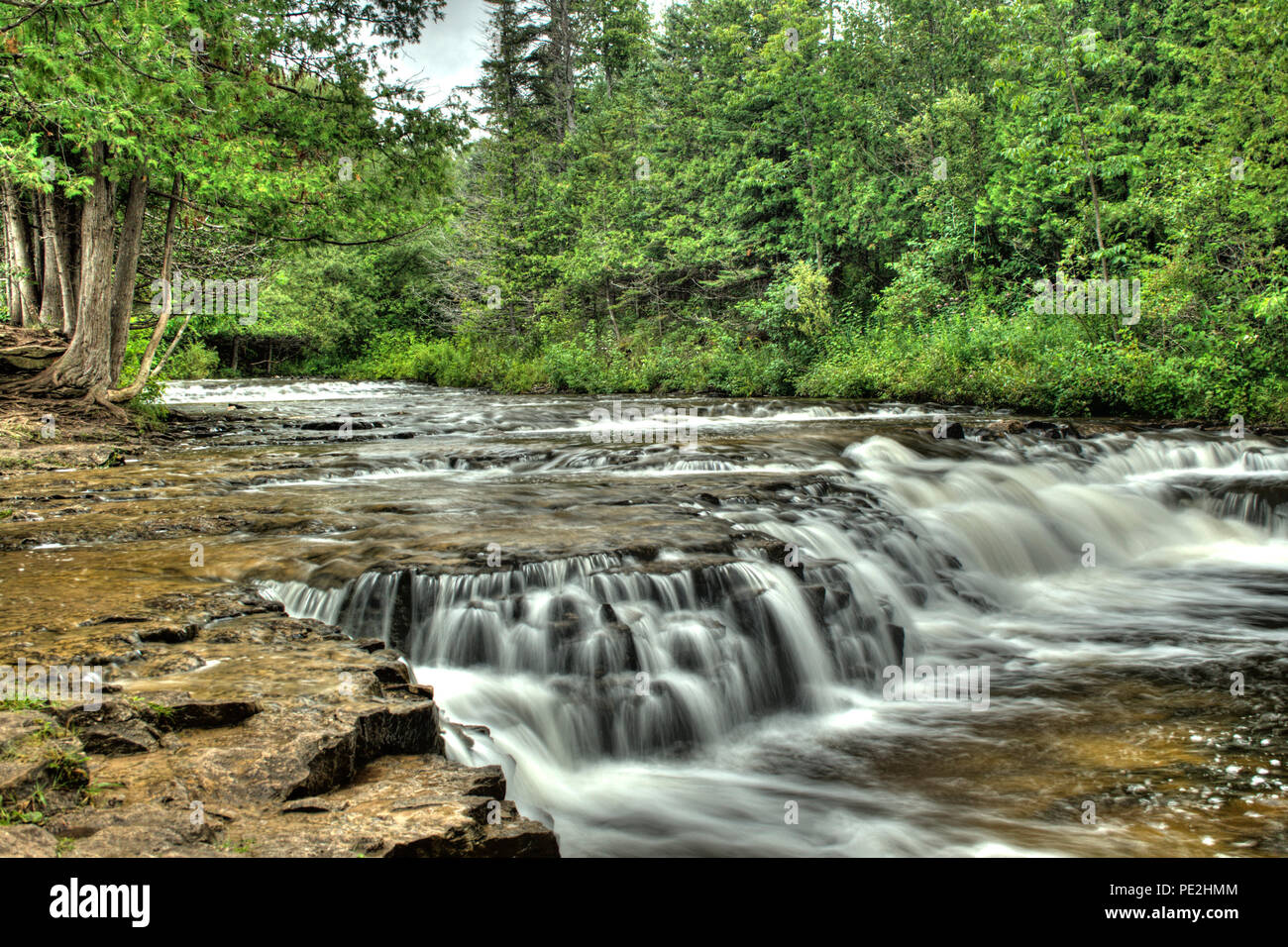 Oquecoc fällt, Michigan Stockfoto