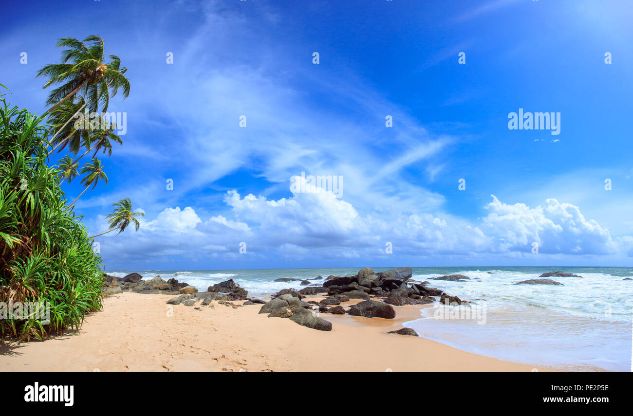 Unberührten tropischen Strand Stockfoto