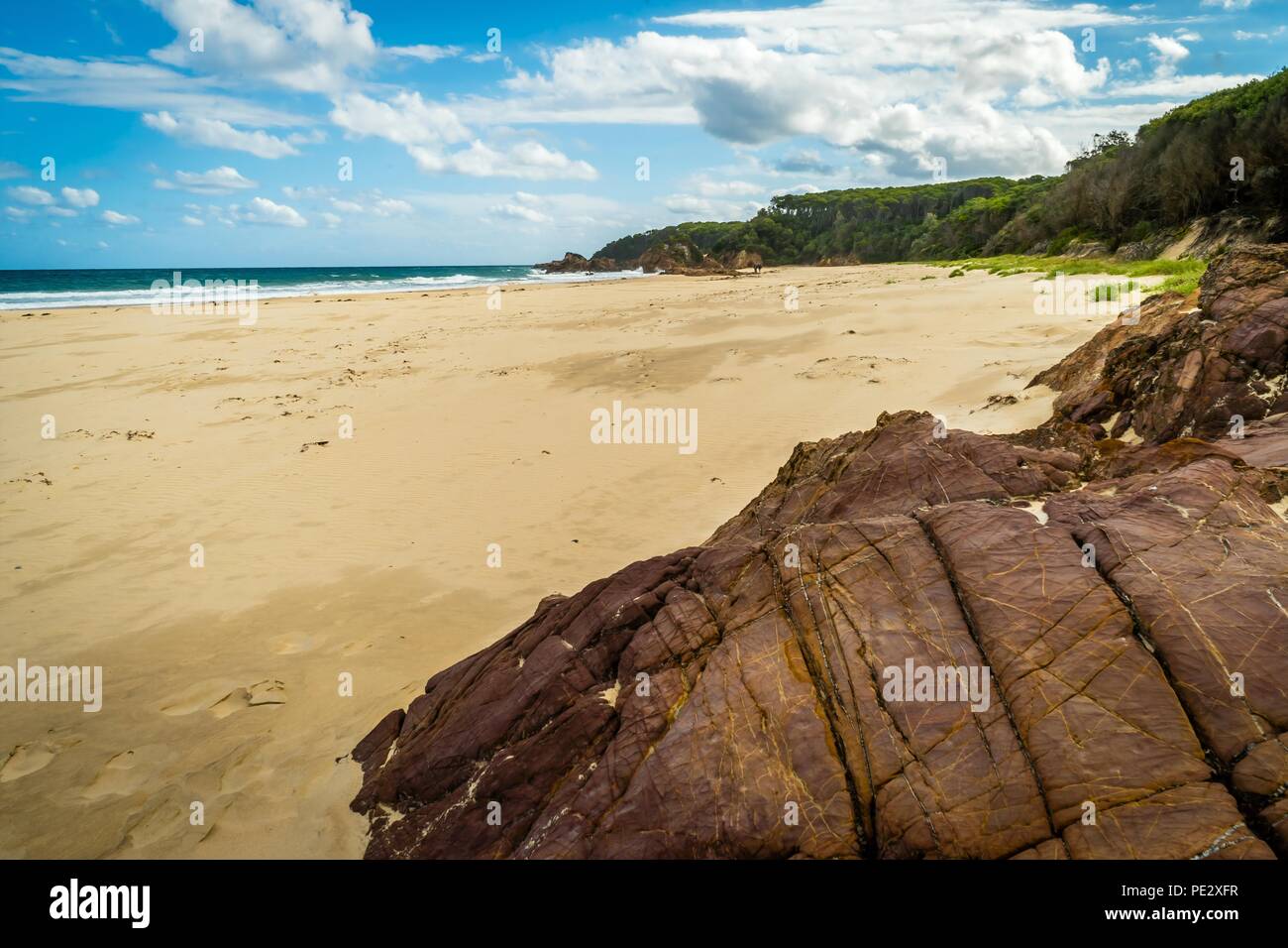Mallacoota himmlischen Strand im Sommer an einem sonnigen Tag Stockfoto