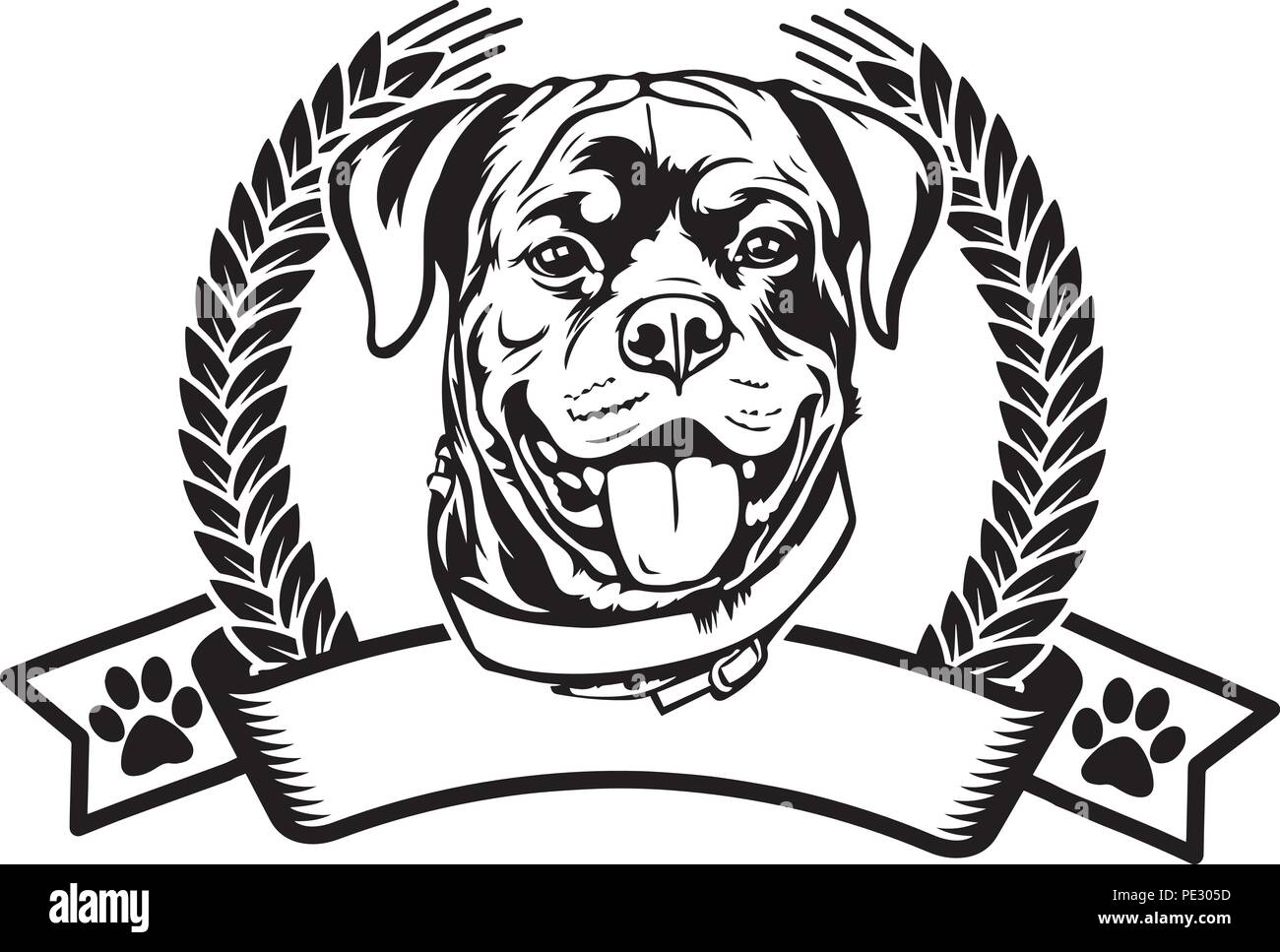 45+ Rottweiler Head Vector - l2sanpiero