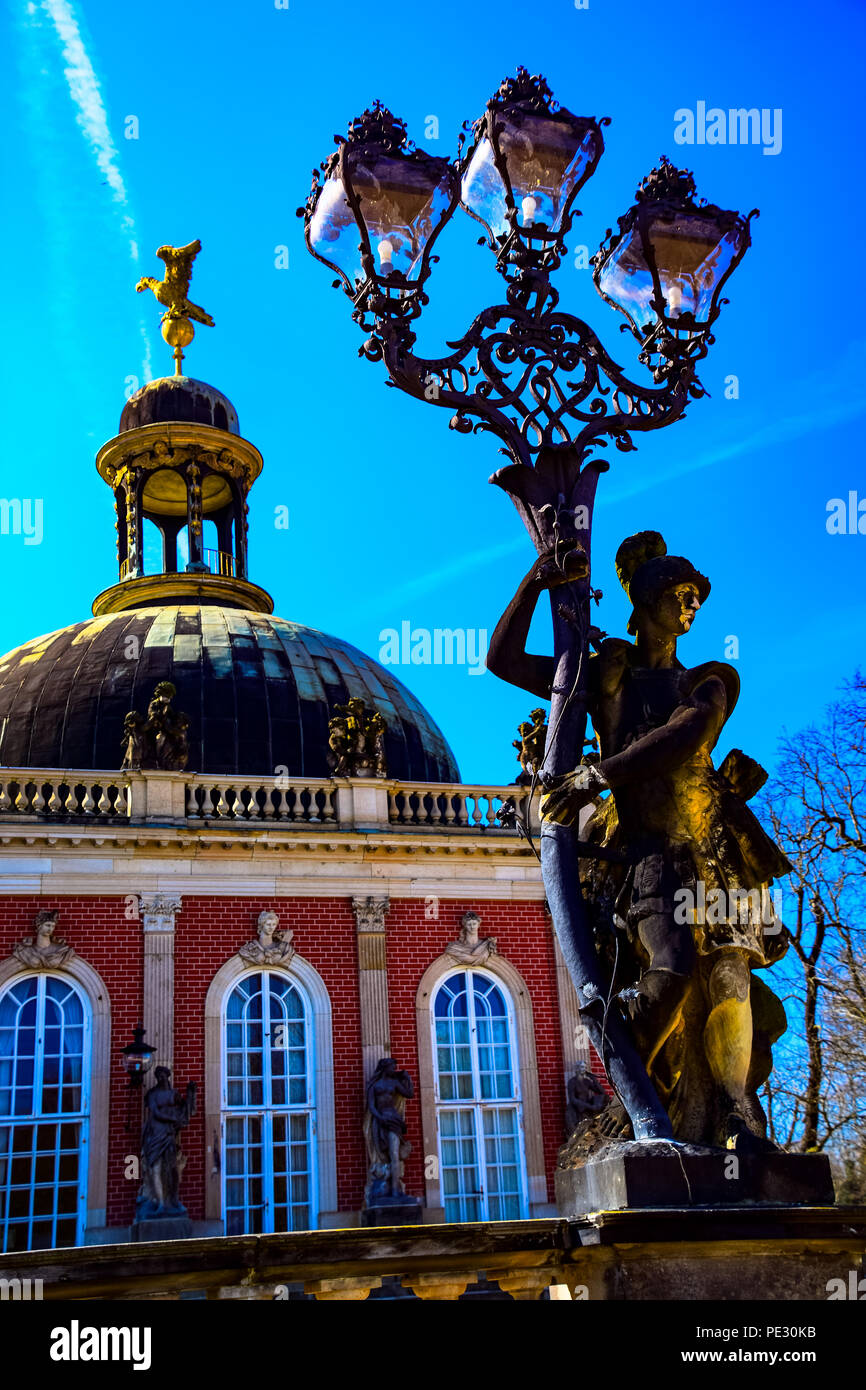 Die StudentInnenkeller Gebäude auf dem Gelände des Neuen Palais Friedrichs des Großen in Potsdam, Deutschland Stockfoto