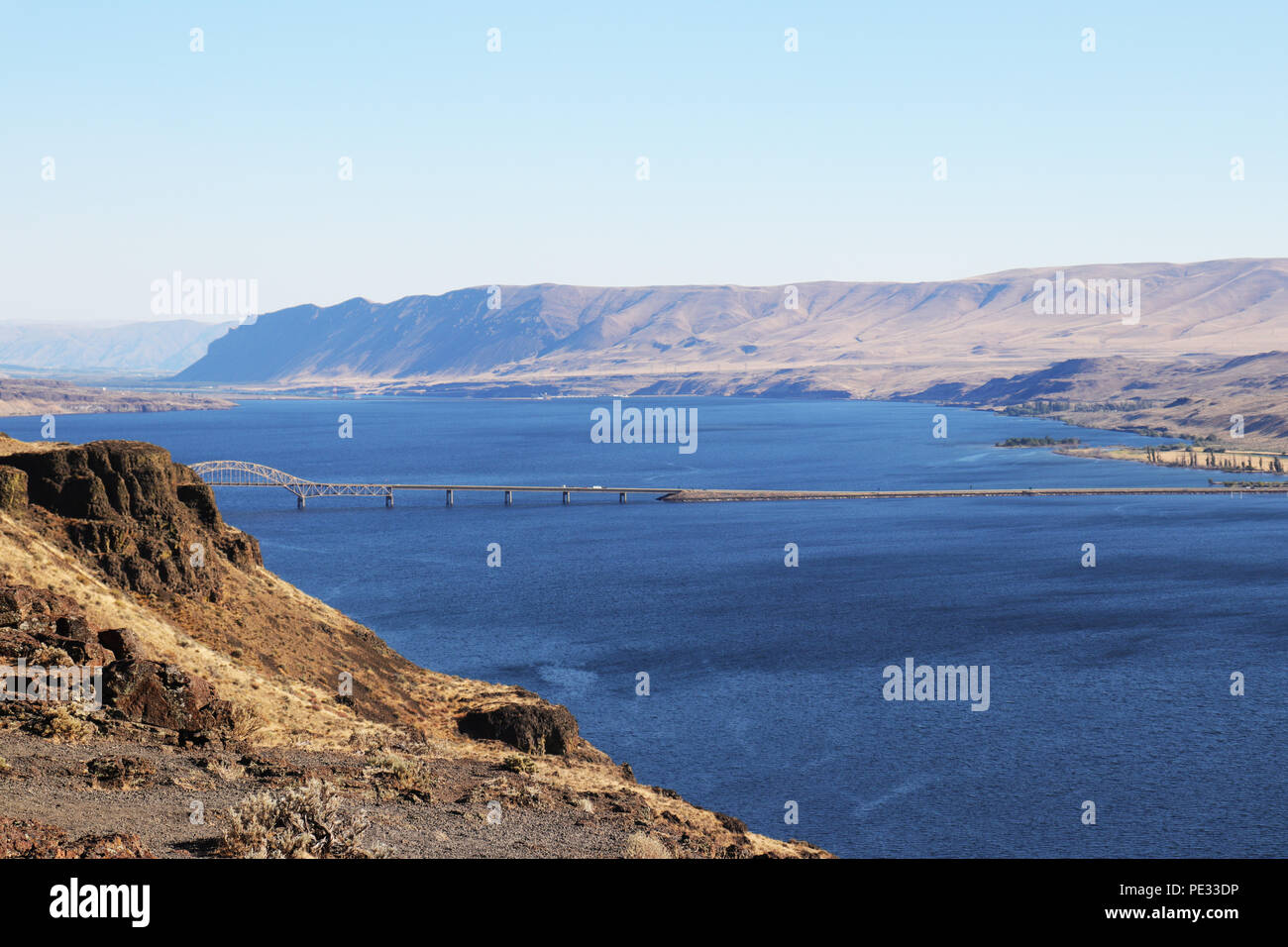 Columbia River in der Nähe von Vantage, Washington Stockfoto