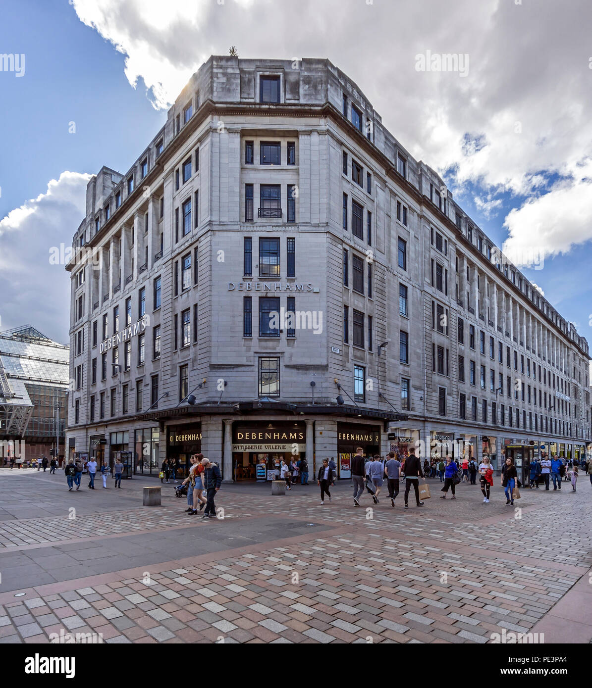 East End hund Debenham Department Store Gebäude in Argyle Street Glasgow Schottland Großbritannien Stockfoto