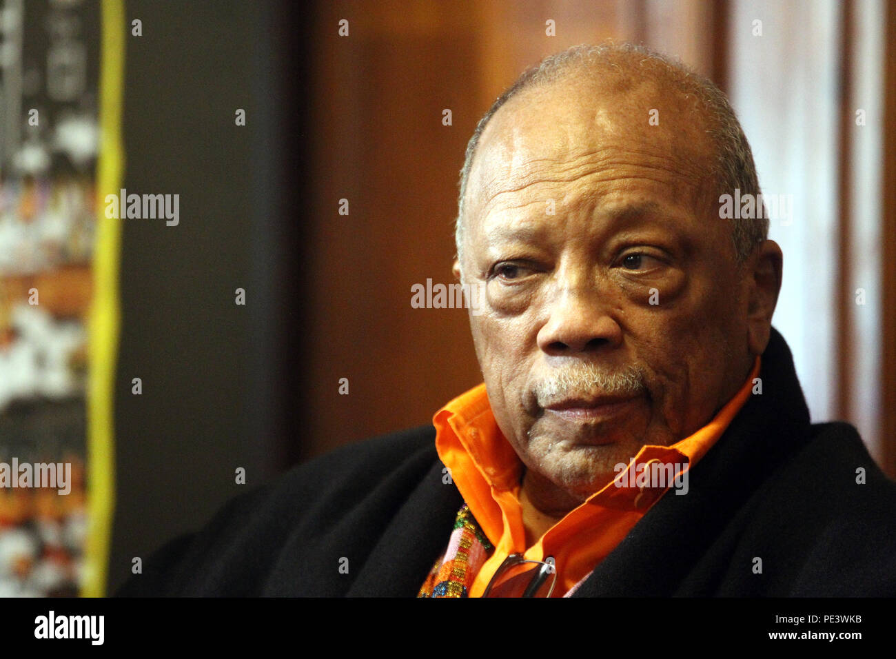 Quincy Jones an der 45th Edition von Umbria Jazz Pressekonferenz mit: Quincy Jones Wo: Rom, Italien Wann: 11 Aug 2018 Quelle: IPA/WENN.com ** Nur für die Veröffentlichung in Großbritannien, den USA, Deutschland, Österreich, Schweiz ** verfügbar Stockfoto