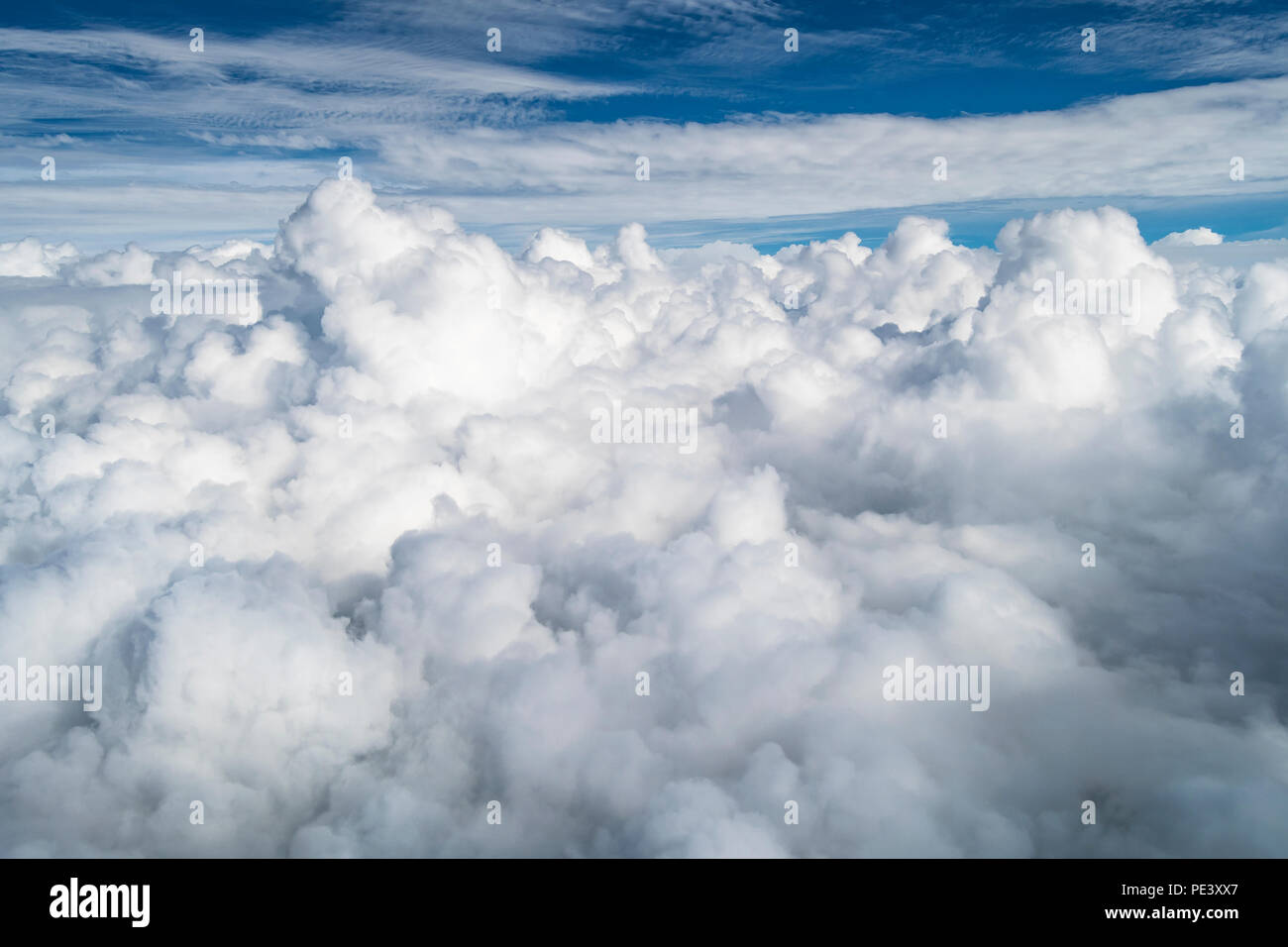 Cumulonimbuswolken, 30-40 tausend Füße, Midwest USA, von Dominique Braud/Dembinsky Foto Assoc Stockfoto