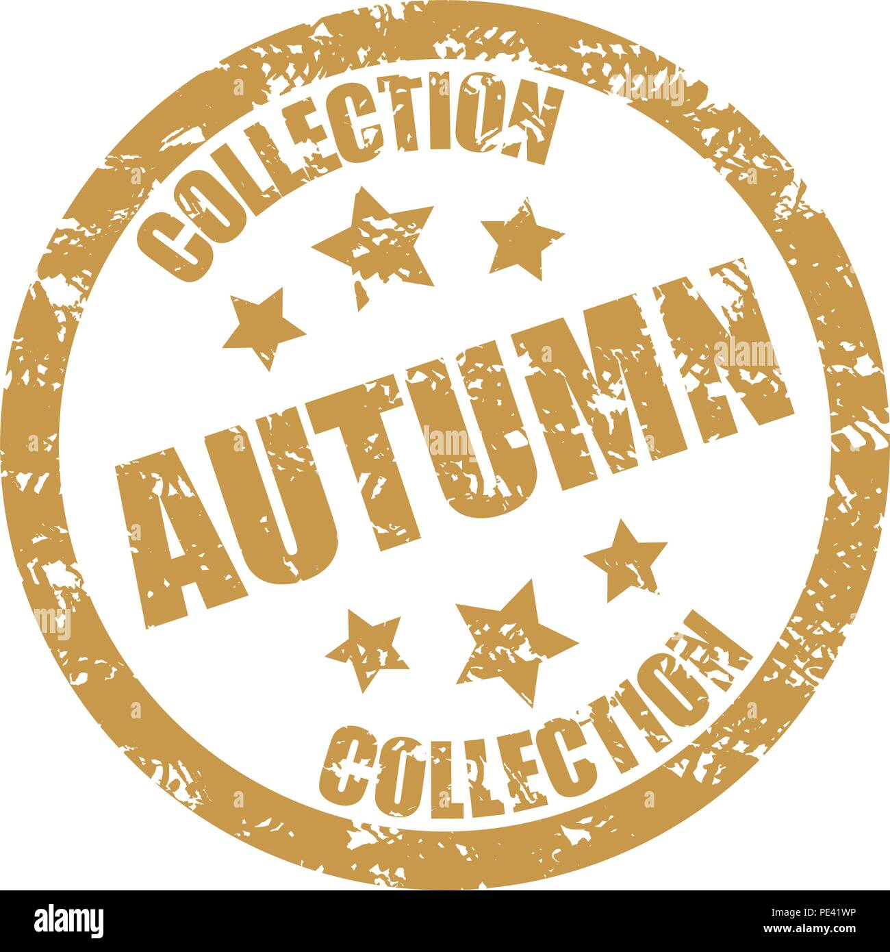 Herbst collection Stempel zum Verkauf und Jahreszeit Rabatt. Vektor grunge Stempel, verwitterte insignia Abbildung Stock Vektor