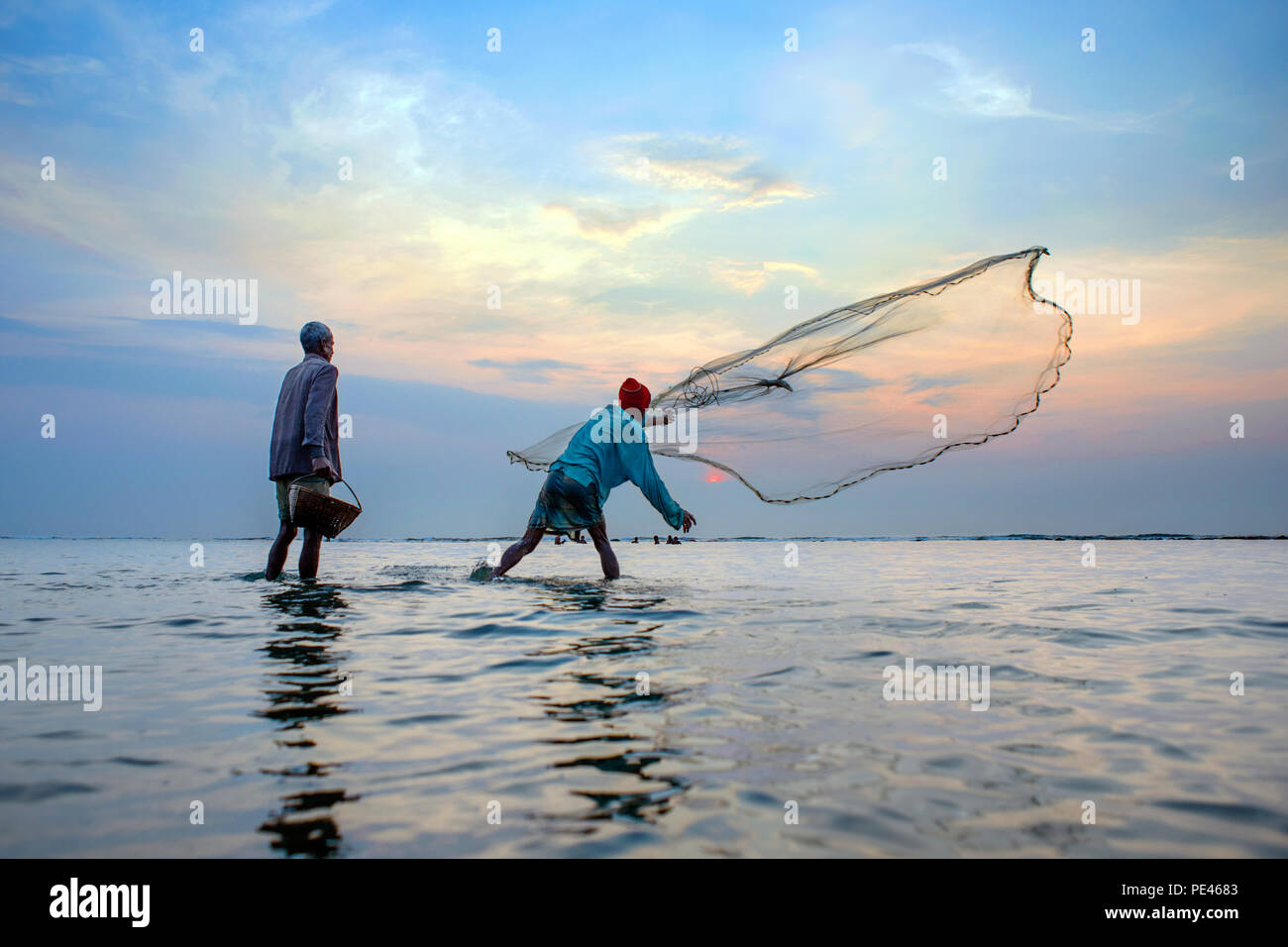 Fisher-Mann Stockfoto