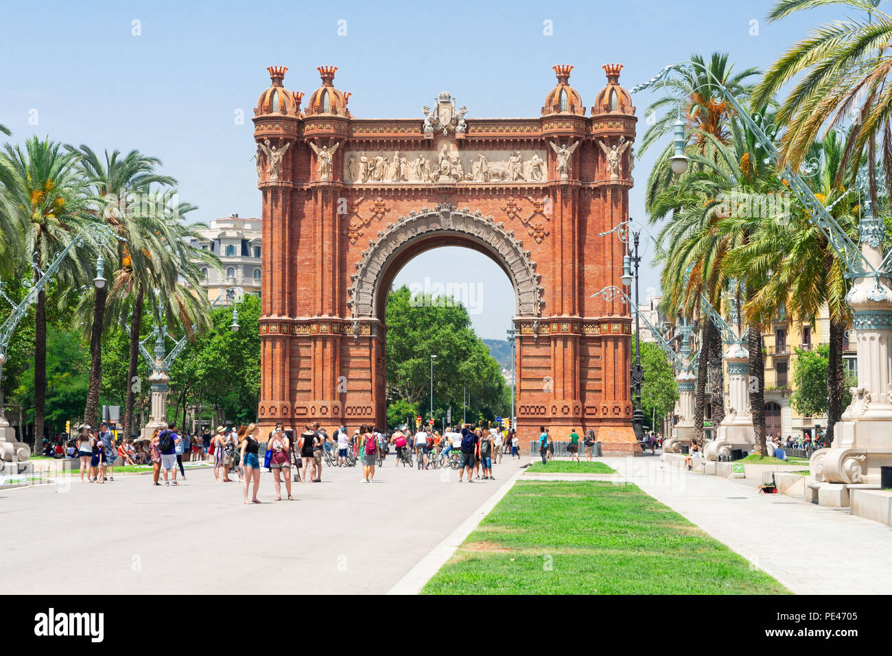 Arc de Triomph, Barcelona Stockfoto