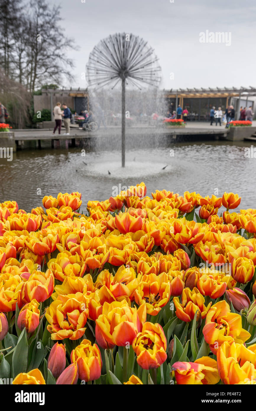 Keukenhof, Stationsweg, Lisse, Niederlande, Europa. Stockfoto