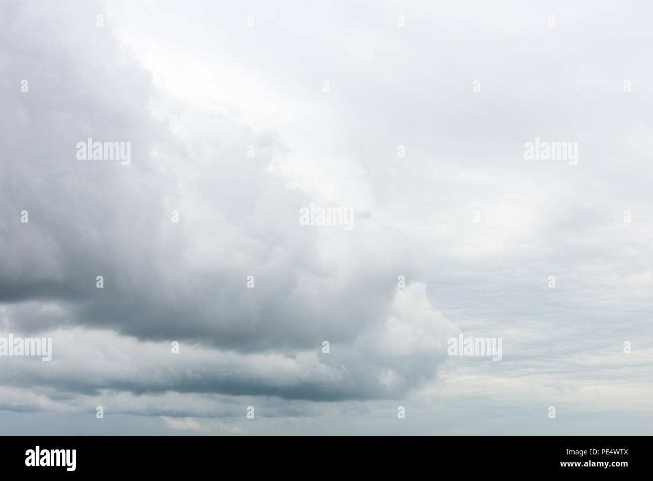 Nahaufnahme der Bildung von Wolken kurz vor einem Sturm, Southwold, Suffolk Stockfoto