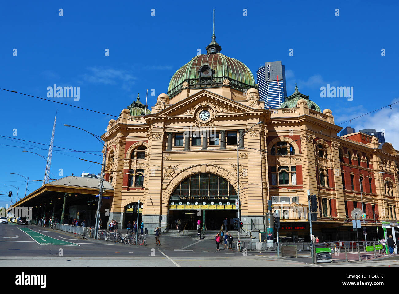 Bahnhof Flinders Street, Melbourne, Victoria, Australien Stockfoto