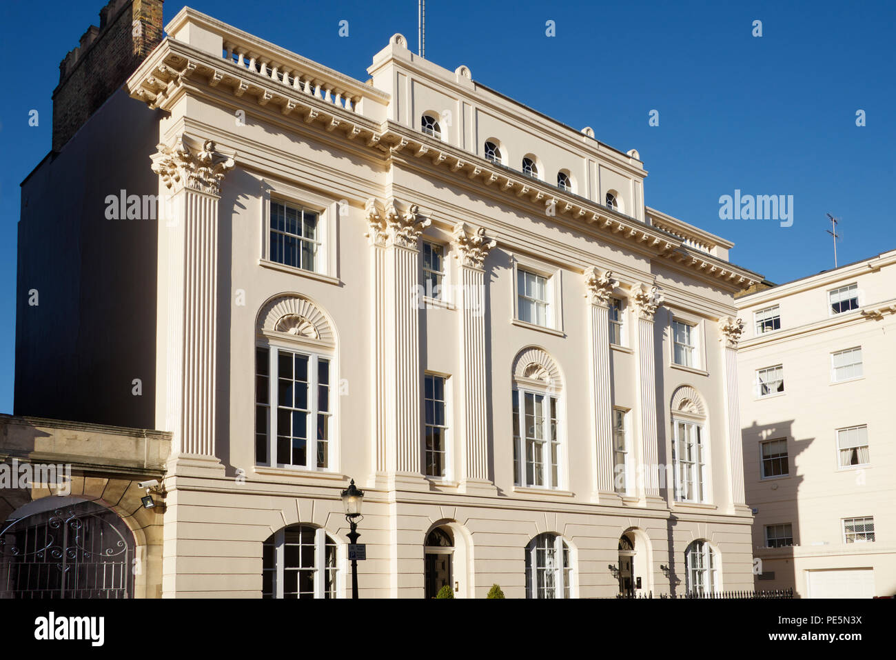 ! 8. Jahrhundert klassisches Design Brunswick Hotel Regents Park London England Stockfoto