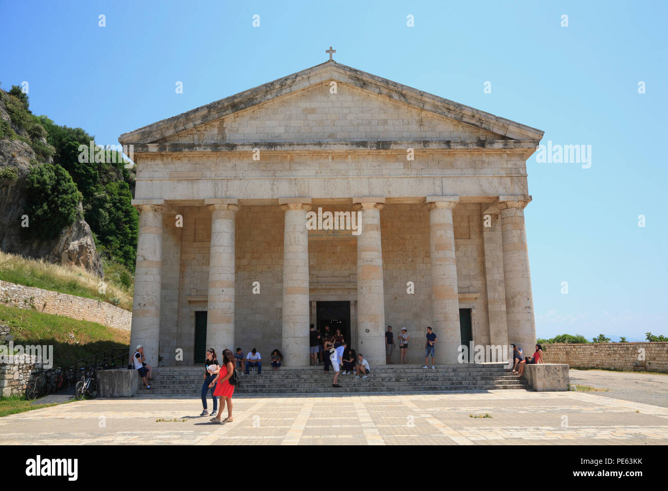 St. Michael Kirche, die alte Festung, Korfu, Korfu, Griechenland, Europa Stockfoto