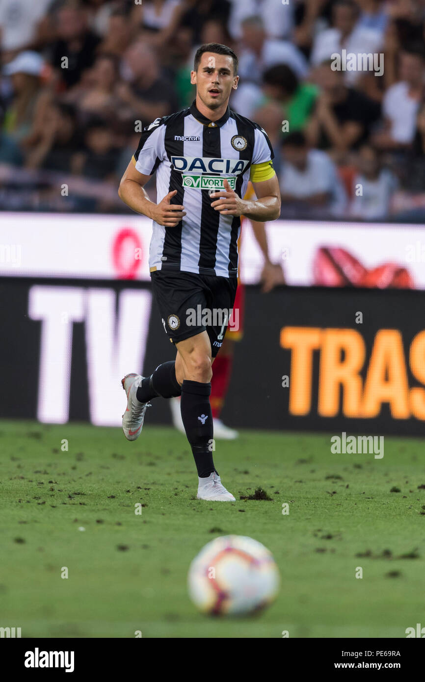 Kevin Lasagne (Udinese) Während der Italienischen dritte Runde Italien Pokalspiel zwischen dem Udinese 1-2 Benevento bei Dacia Stadium am 11. August 2018 in Udine, Italien. Credit: Maurizio Borsari/LBA/Alamy leben Nachrichten Stockfoto