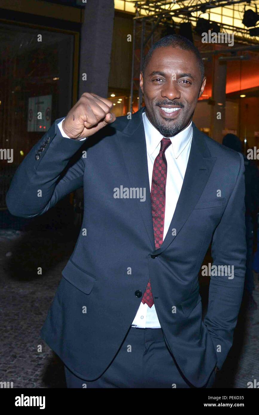 Berlin, Deutschland. 28. Jan 2014. Idris Elba an der Deutschland Premiere von Nelson Mandela der lange Weg zur Freiheit im Zoo Palast am Dienstag, Januar 28, 2014 in Berlin | Verwendung der weltweiten Kredit: dpa/Alamy leben Nachrichten Stockfoto