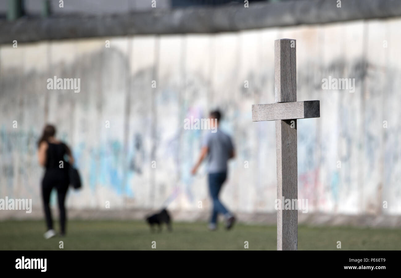 Berlin Deutschland 13 Aug 2018 Ein Kreuz Steht Auf Dem Gelande