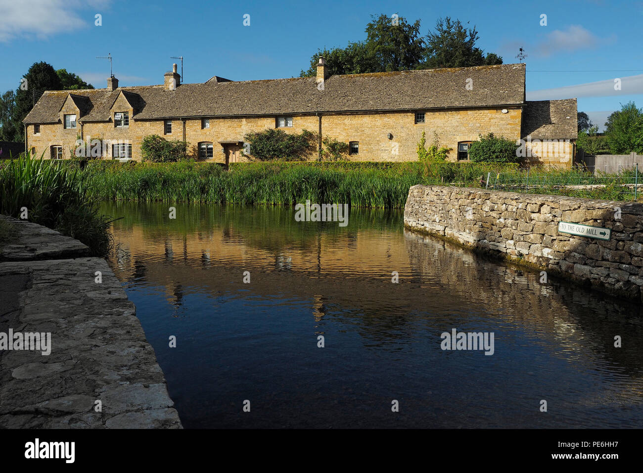 Cotswold Stone Cottages, Lower Slaughter, The Cotswolds Stockfoto