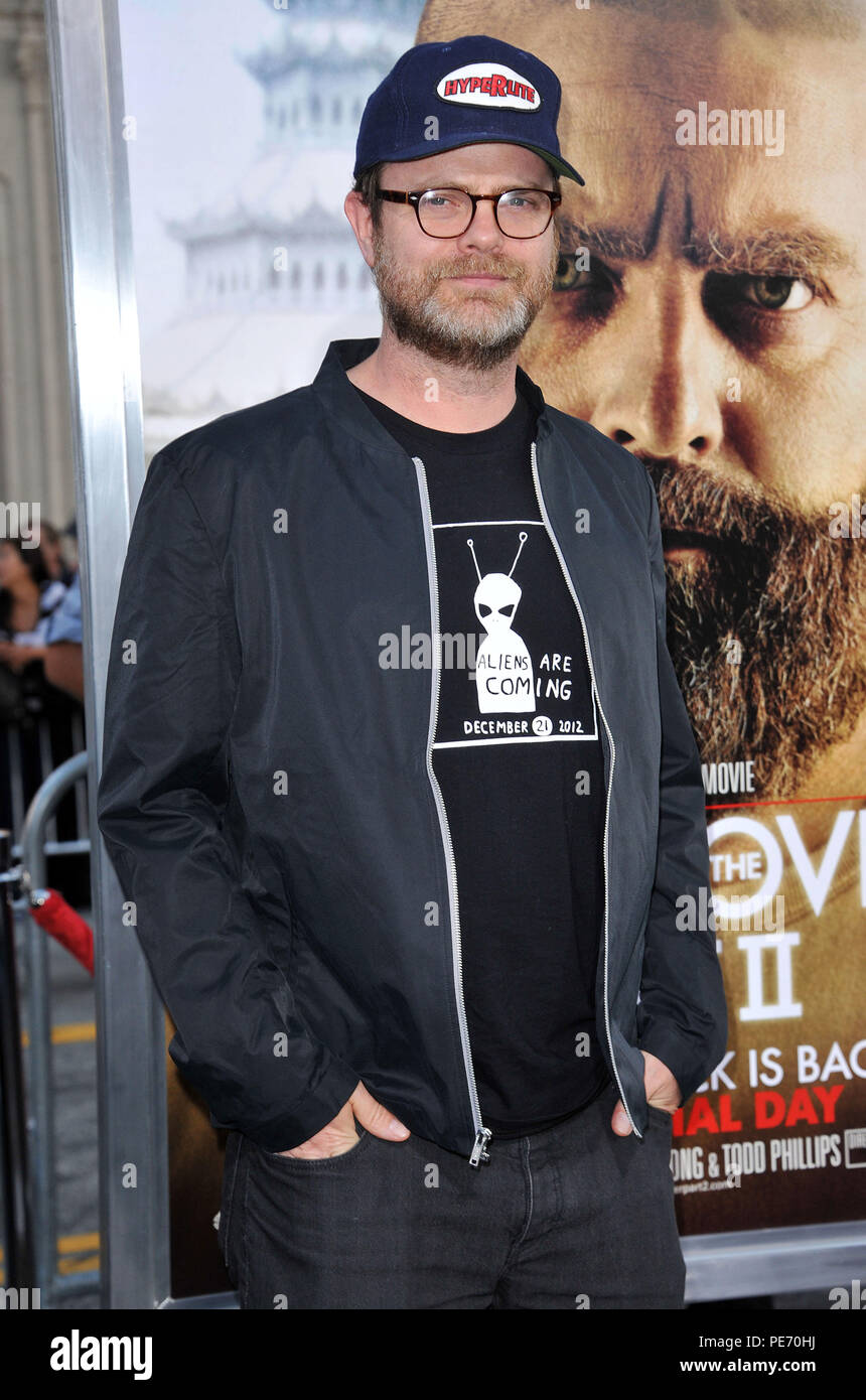 Rainn Wilson auf den Kater Teil II Premiere auf der Chinese Theatre in Los Angeles. Veranstaltung in Hollywood Leben - Kalifornien, Red Carpet Event, USA, Filmindustrie, Prominente, Fotografie, Kunst, Kultur und Unterhaltung, Topix prominente Mode, Besten, Hollywood Leben, Event in Hollywood Leben - Kalifornien, Roter Teppich und backstage, Film Stars, TV Stars, Prominente, Musik, Bestof, Kunst, Kultur und Unterhaltung, vertikal, eine Person, Fotografie, drei Viertel, 2011 Anfrage tsuni@Gamma-USA.com, Kredit Tsuni/USA, Stockfoto