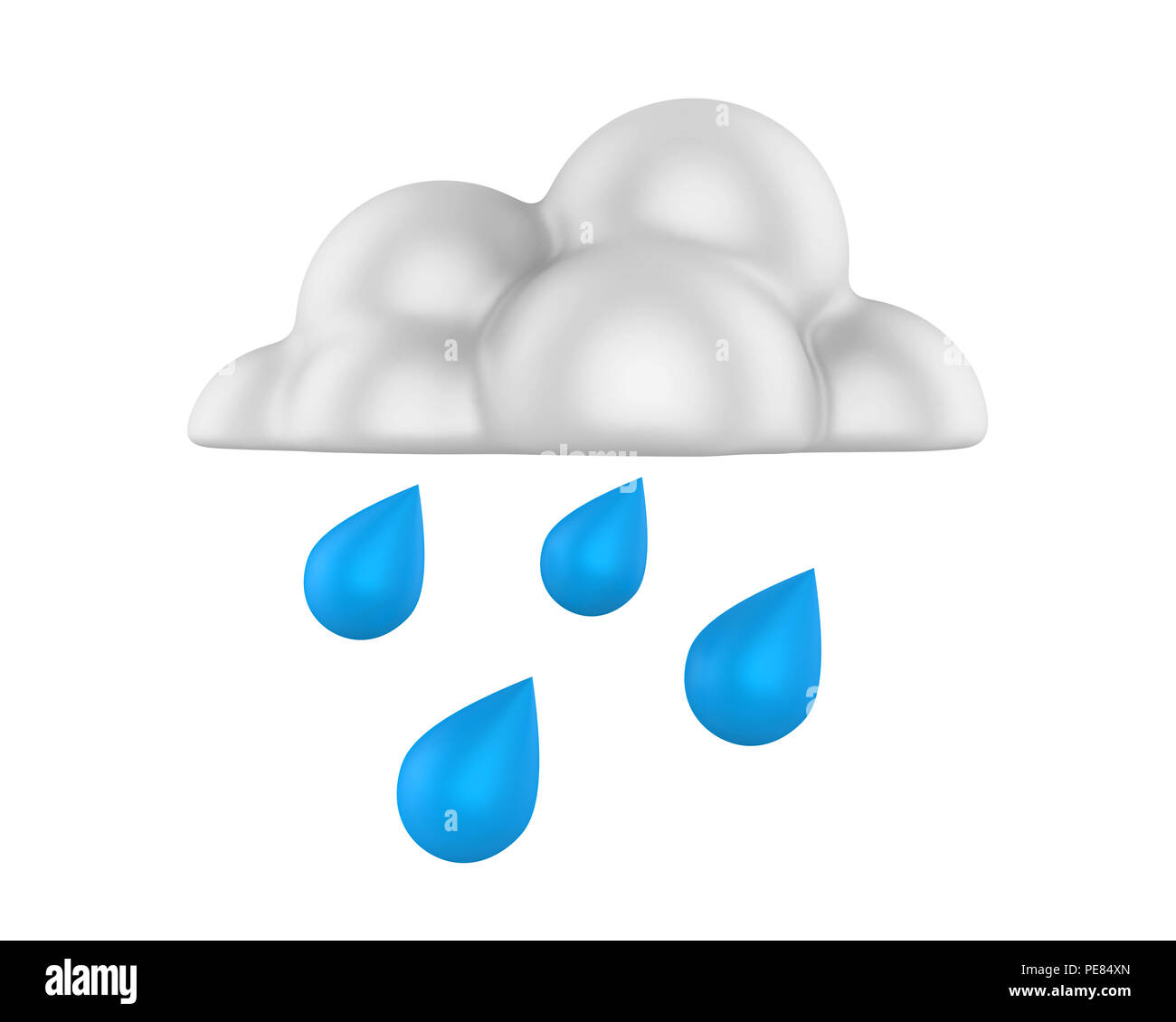 Wetter Symbol Regen Stockfoto