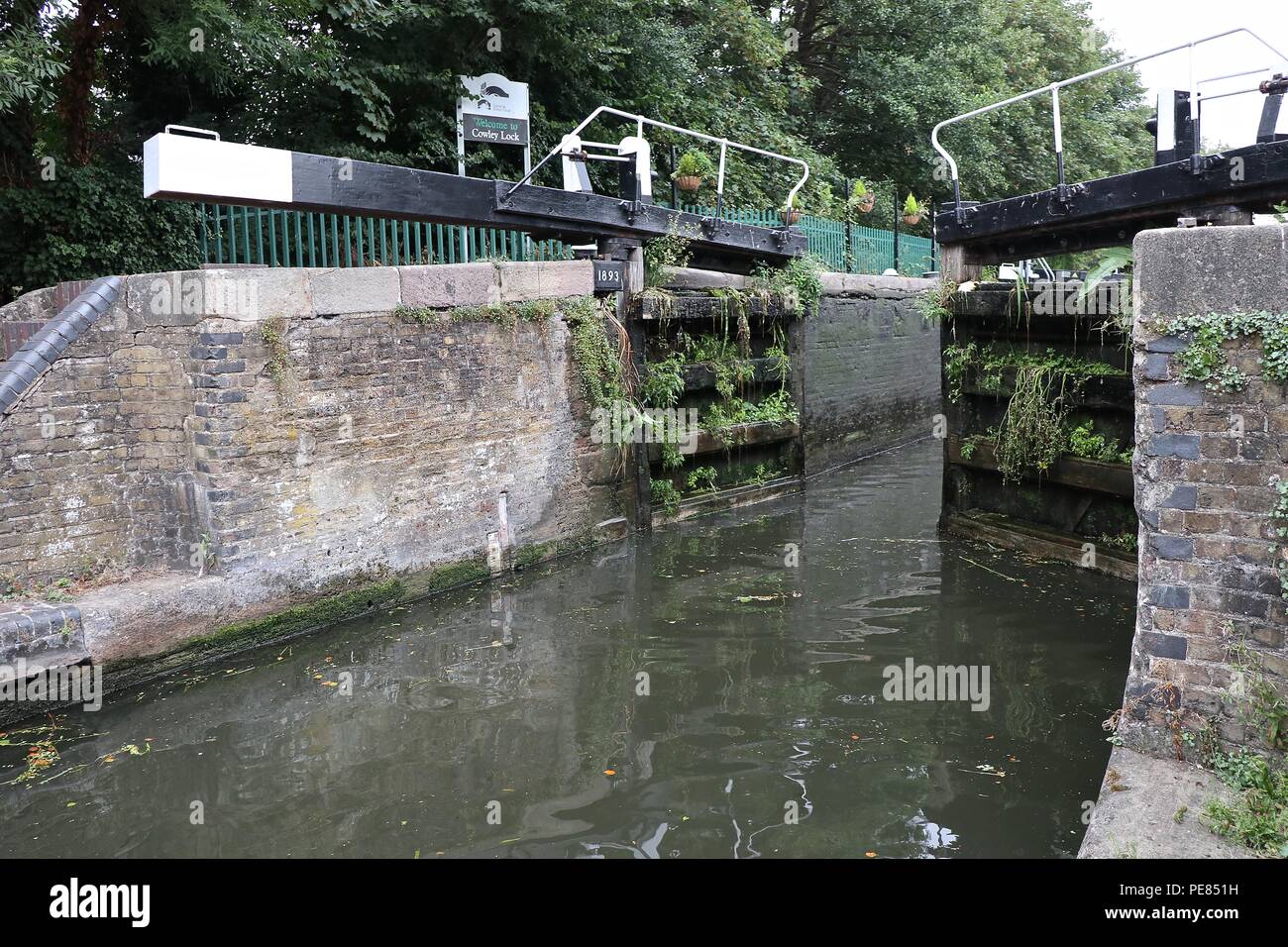 Uxbridge Kanäle Grand Union Canal 2018 Stockfoto