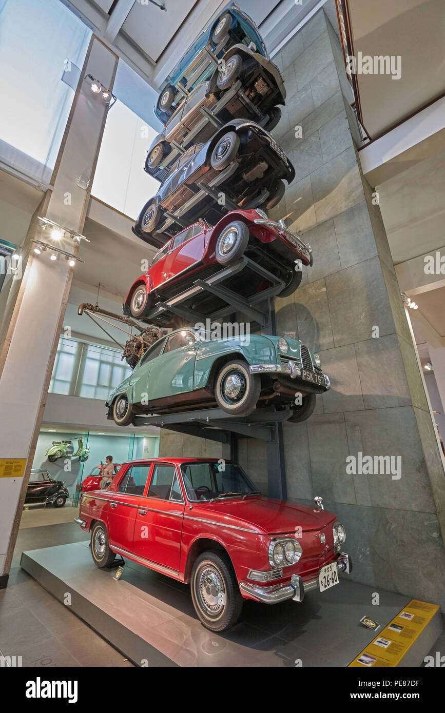 Science Museum Auto Display Stockfoto