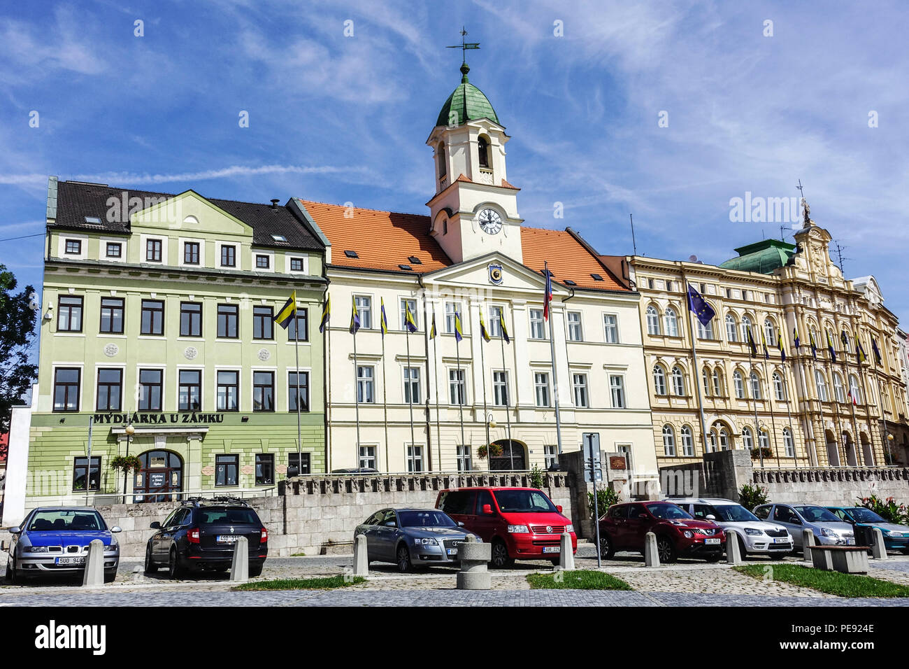 City Hall, Teplice v Cechach, Tschechische Republik Stockfoto
