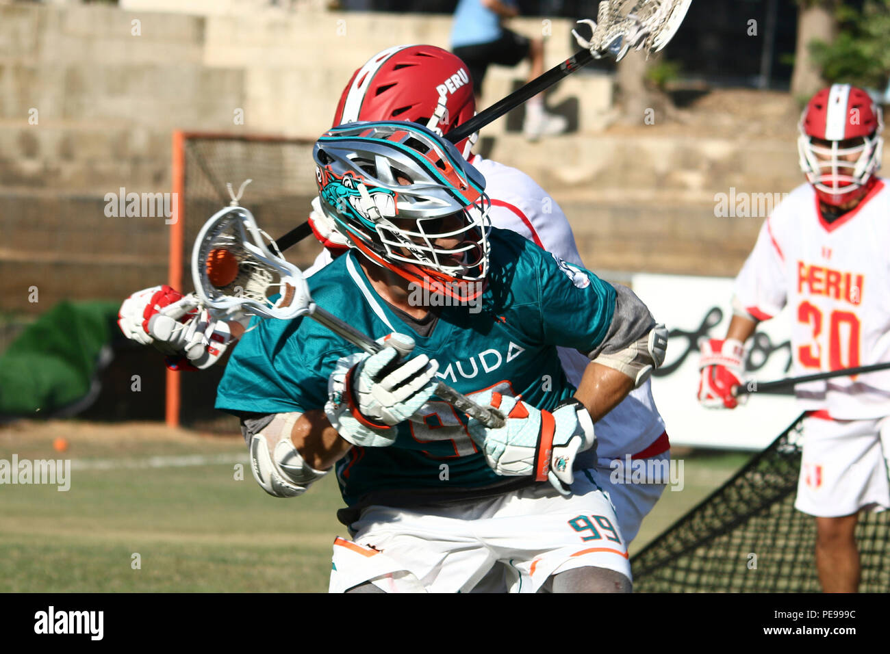 Die Welt Lacrosse Meisterschaft im Jahr 2018 wurde im Juli 12-21 2018 am Orde Wingate Institut für Körperkultur und Sport in Netanya, Israel Stockfoto Die Welt Lacrosse Meisterschaft im Jahr 2018 wurde im Juli 12-21 2018 am Orde Wingate Institut für Körperkultur und Sport in Netanya, Israel Stockfoto