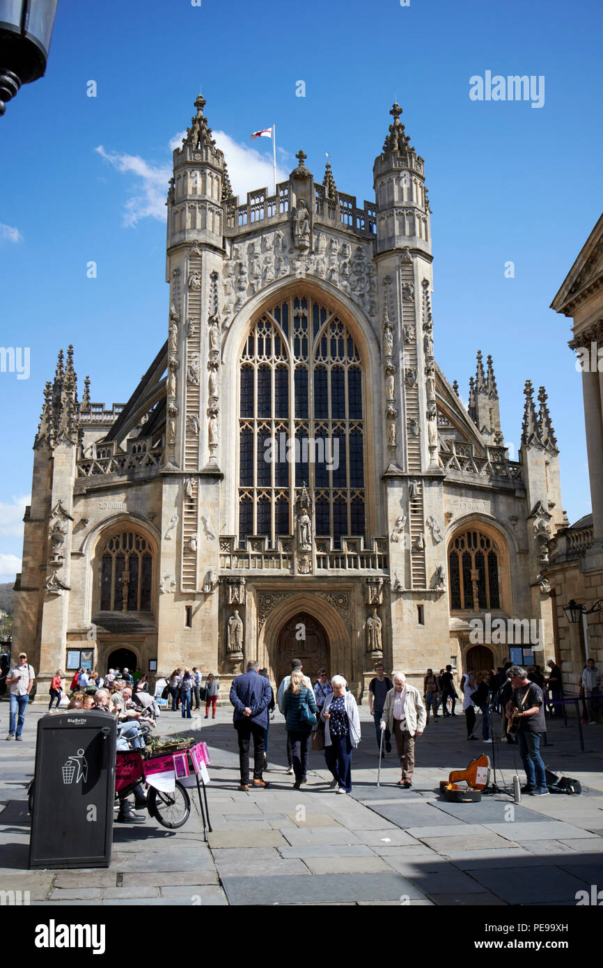 Abtei Kirchhof zu Bath Abbey Badewanne England Großbritannien Stockfoto