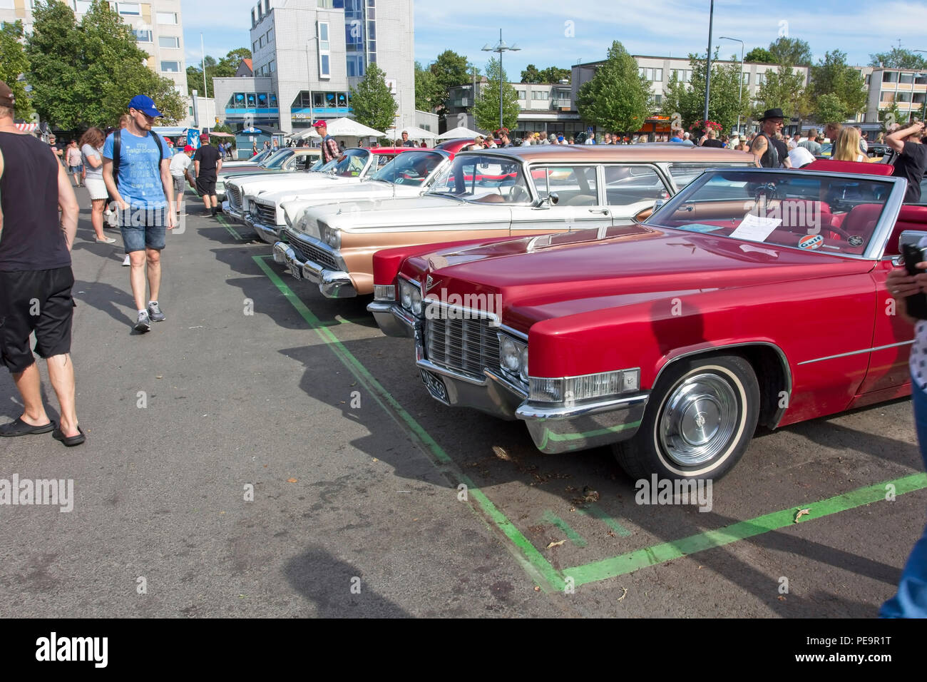 Amerikanisches Auto Cruisen, Lappeenranta, Finnland Stockfotografie - Alamy