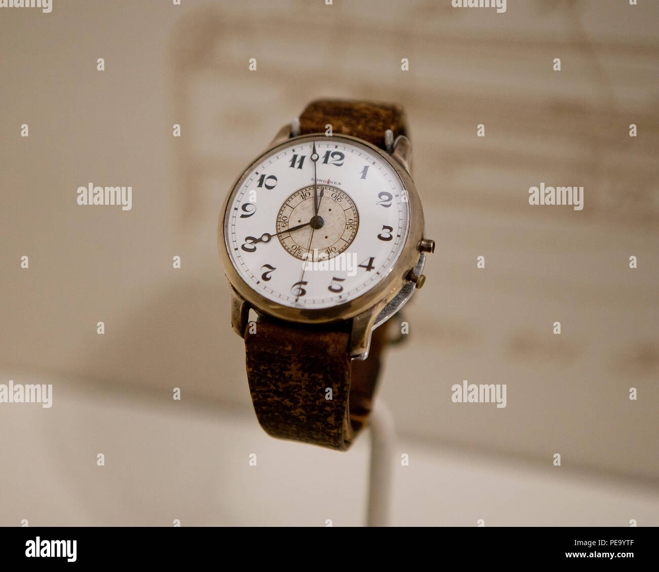 Longines-Wittnauer Weems zweite - Einstellung der Uhr (armbanduhr). Stockfoto