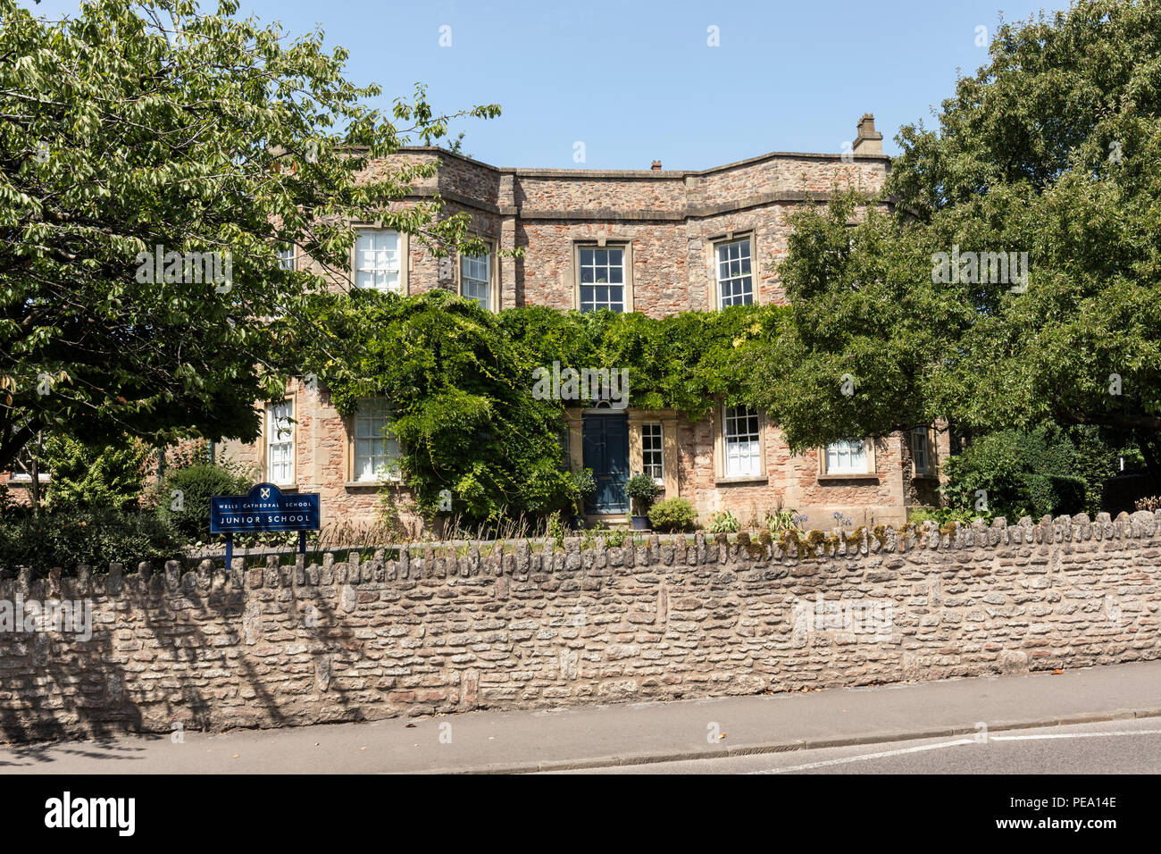 Wells Cathedral Junior School, Wells, Somerset, England, Großbritannien Stockfoto