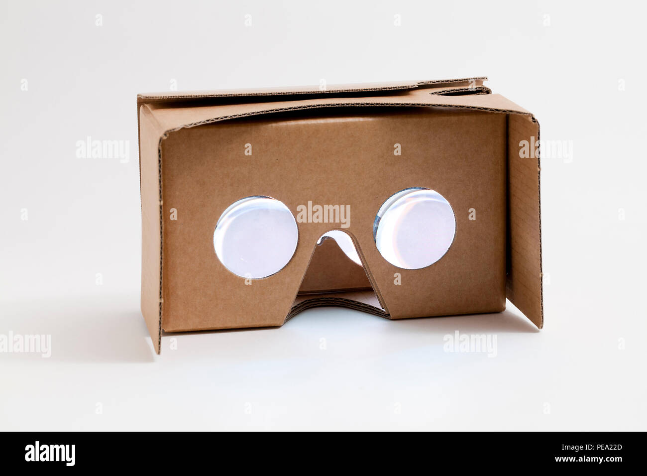 Google Karton VR (Virtual Reality) Viewer - USA Stockfoto