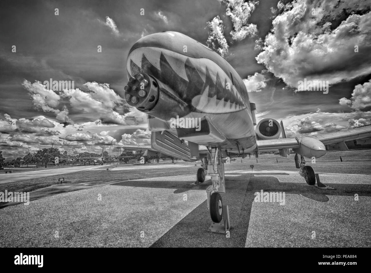 Air Park bei Moody AFB wurde von Präsident George W. Bush, war ein Pilot in Ausbildung bei Moody 1968-69 gewidmet. Stockfoto